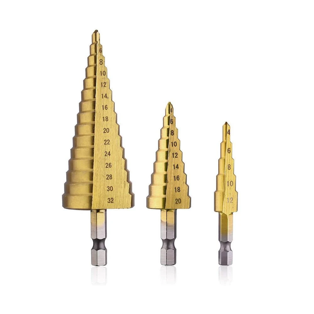 Βηματικό Τρυπάνι HSS 1/4″–3/4″ Βηματικό τρυπάνι HSS 1/4″–3/4″