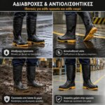 Μπότες Βροχής με Σίδερο - Image 4