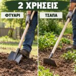 Ξύλινο κοντάρι φτυαριού 140 cm για φτυάρι και σκαπάνι - Image 4