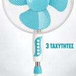 Ανεμιστήρας Eurolamp 147-29021 Ορθοστάτης Φ40 60W Μπλε - Image 2