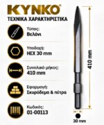 Βελόνι Kynko HEX 30×410mm - Image 5
