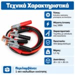 Καλώδιο Εκκίνησης Μπαταρίας Αυτοκινήτου 500A - Image 5