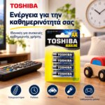 Αλκαλικές μπαταρίες Toshiba AA LR6 1,5 V – 4 τεμάχια - Image 2