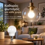 LED ΣΦΑΙΡΙΚΗ 5W E14 4000K VITUS - Image 3