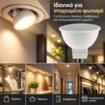 Λαμπτήρας LED VITOONE MR16 GU5.3 7W 6400K 539lm - Image 4