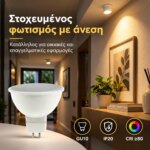 Λαμπτήρας LED VITOONE PAR16 GU10 7W 2700K 514lm - Image 4